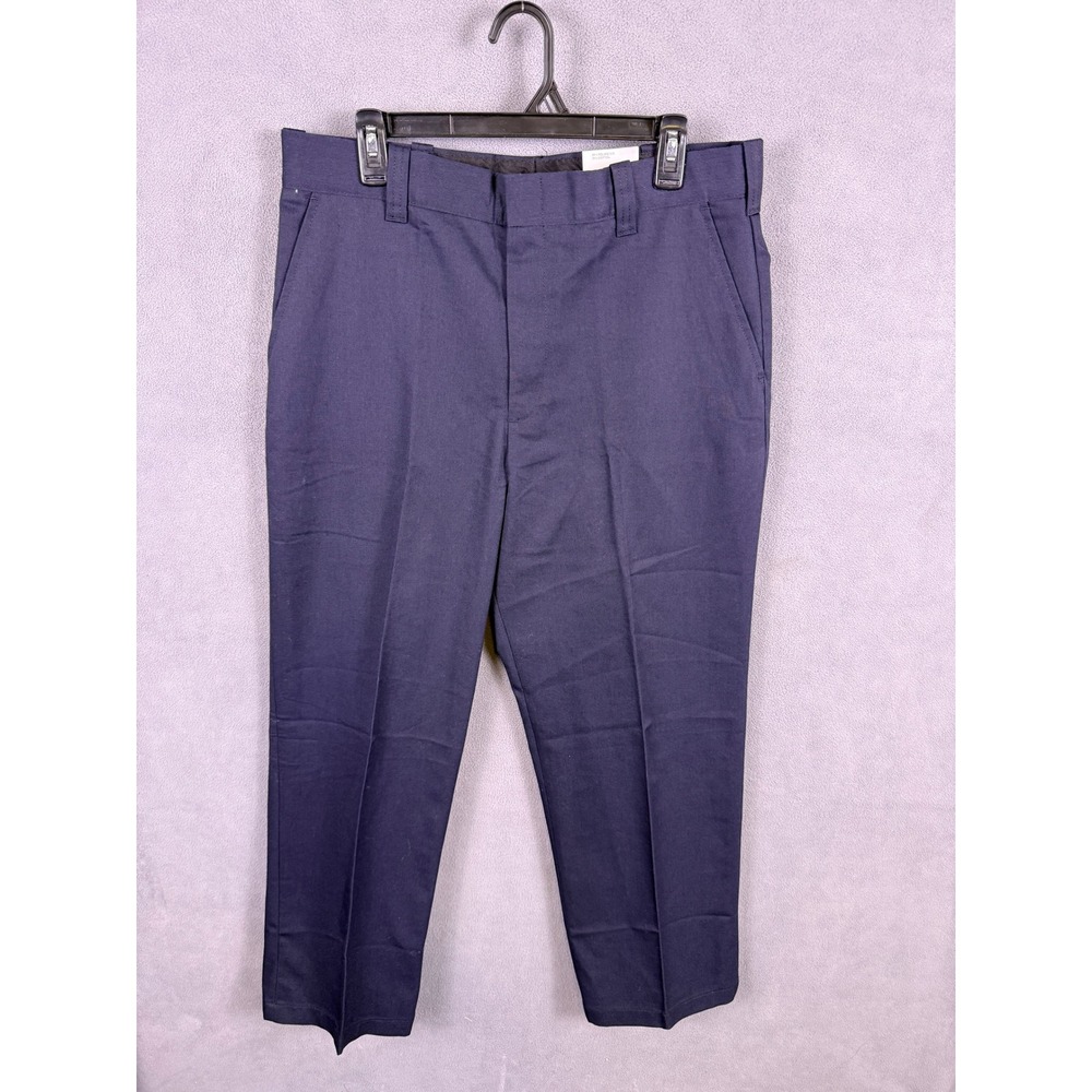 NWT Flying Cross Trousers Mens 35 Navy Blue Uniform Duty Workwear Chino Pants